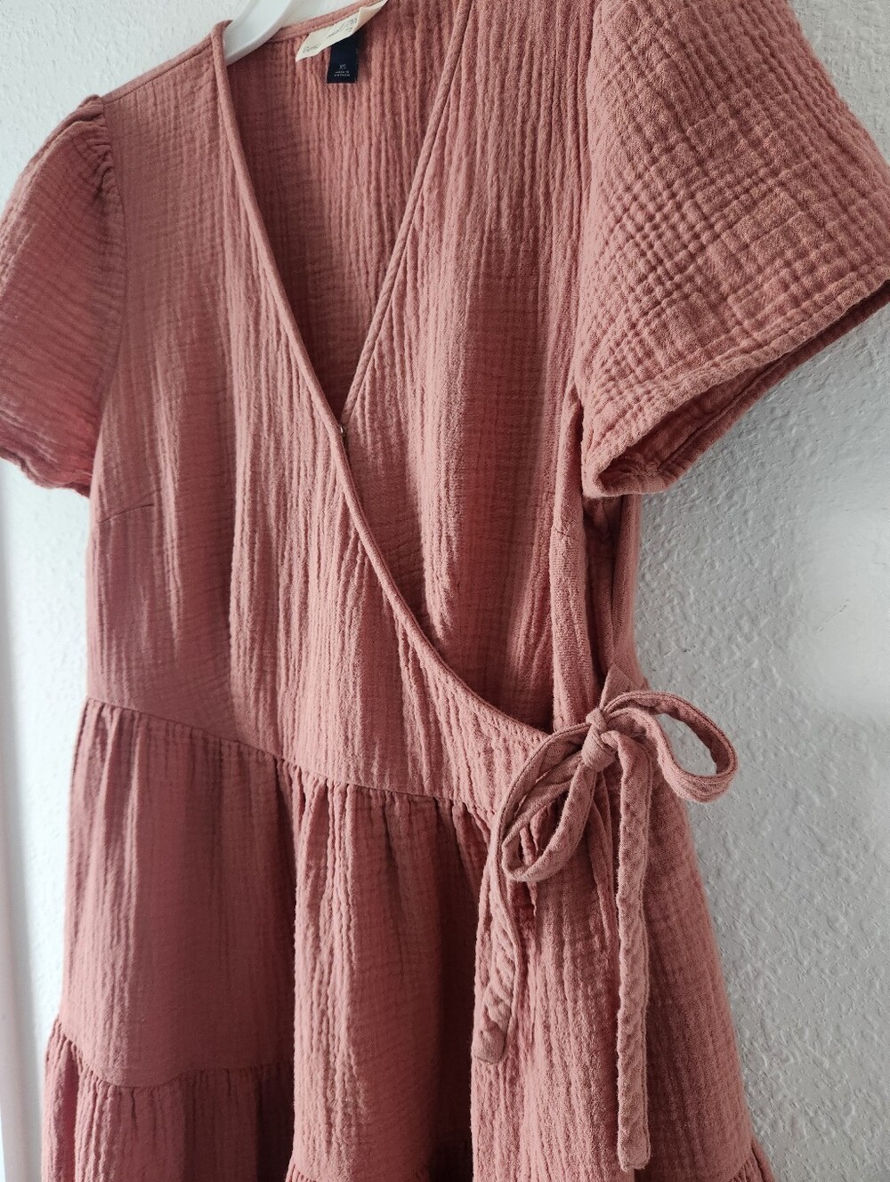 Universal Thread Rust Wrap Midi Dress - Picture 3 of 4